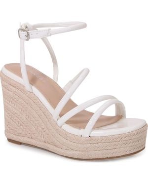 BERNESS Rivka Platform Espadrille Wedge Sandal - White