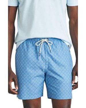 Faherty Sunwashed Swim Trunks - Blue