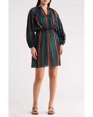 Longchamp Cotton & Silk Blend Dress - Black