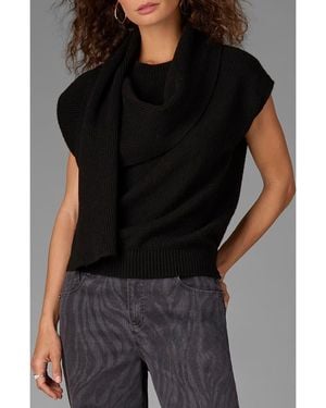 Wit & Wisdom Scarf Sweater - Black