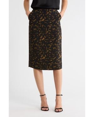 Theory High Waist Pencil Skirt - Black