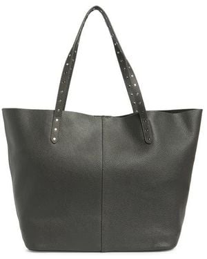 Rebecca Minkoff Stud Pebbled Leather Tote Bag - Black