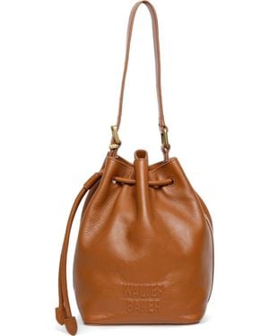 Walter Baker Rue Leather Bucket Bag - Brown