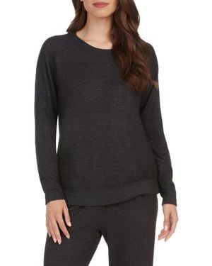 Matty M Crewneck Sweatshirt & Pants Set - Black
