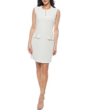 Isaac Mizrahi New York Bouclé Minidress - White