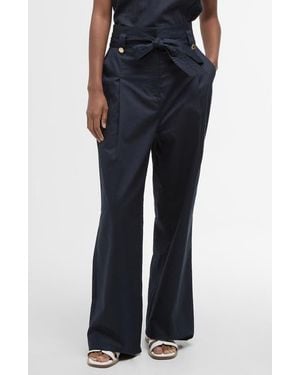 Barbour Elsie Cotton Sateen Pants - Blue