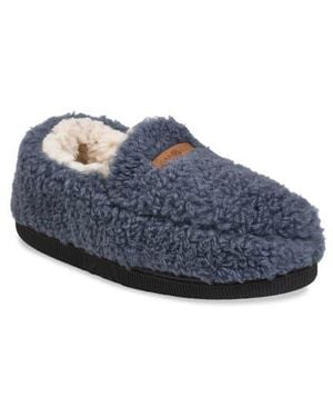 GAAHUU Berber Faux Shearling Lined Slipper - Blue