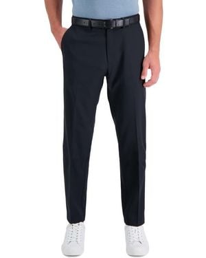 Kenneth Cole Twill Stretch Slim Fit Dress Pants - Blue