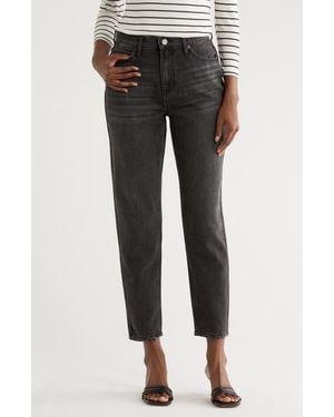 Nicole Miller High Waist Tapered Jeans - Black