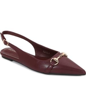 BERNESS Bit Slingback Flat - Brown