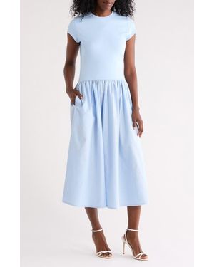 Nordstrom Rack Mixed Media Dress - Blue