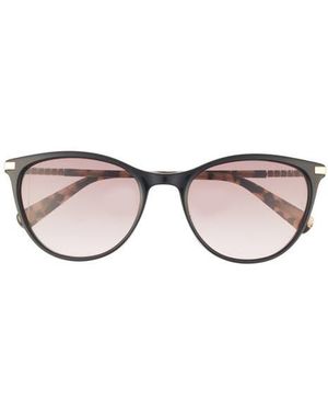 Ted Baker 55Mm Full Rim Modified Round Sunglasses - Black