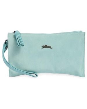 Longchamp Leather Wristlet - Green