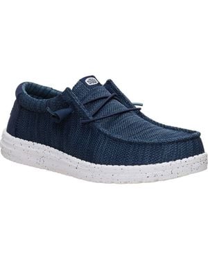 HEYDUDE Wally Se Stretch Sox Sneaker - Blue