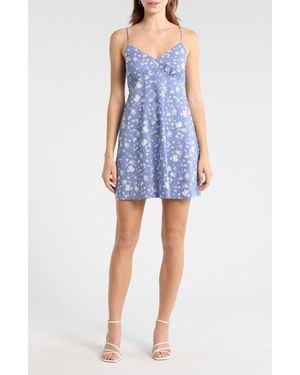 Abound Printed Minidress - Blue