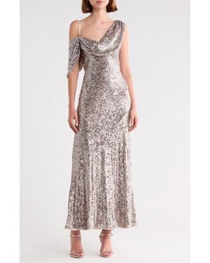 Diane von Furstenberg Joaquin Sequin One-Shoulder Dress - Multicolor