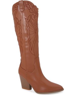 BERNESS Anamaria Tall Western Boot - Brown