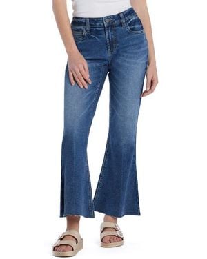 HINT OF BLU Fun Slim Flare Jeans - Blue