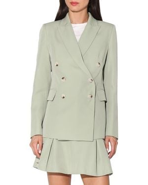 Walter Baker Tilda Double Breasted Blazer Jacket - Green