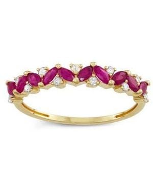 FZN Ruby & Diamond Ring - Yellow