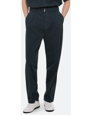 Helmut Lang Gd Zoot Cotton Stretch Twill Pants - Blue