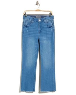 Democracy Crop Itty Bitty Flare Leg Jeans - Blue