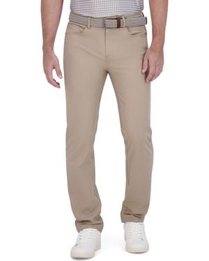 Ben Sherman Solid 4-Way-Stretch Tech Golf Pants - Natural
