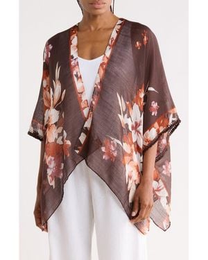 Vince Camuto Lily Flower Topper - Brown