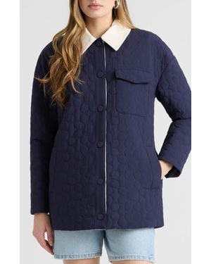 NVLT Quilted Shacket - Blue