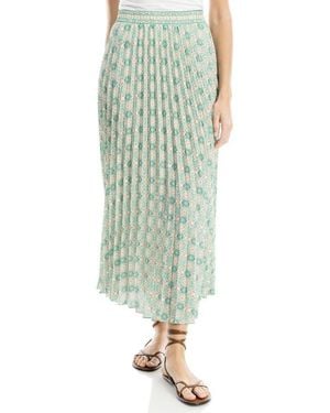 Max Studio Pleated Maxi Skirt - Green