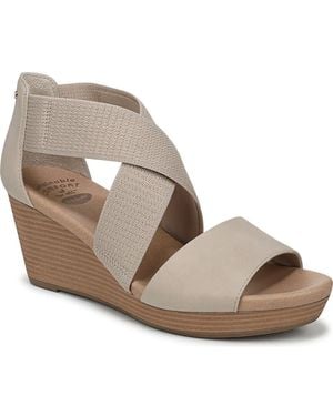 Dr. Scholls Barton Band Wedge Sandal - Metallic