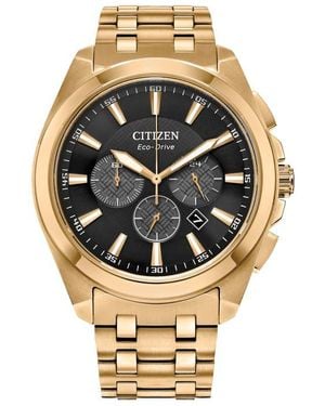 Citizen Peyten Eco-Drive Chronograph Bracelet Watch, 41Mm - Metallic