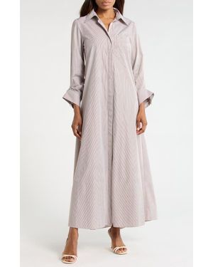 Twp Jenny's Cotton Shirtdress - Purple