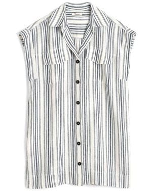 Madewell Stripe Utility Mini Shirtdress - Multicolor