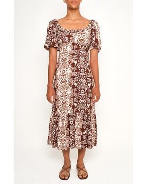 The Lulo Project The Signal Mixed Print Crepe Dress - Multicolor