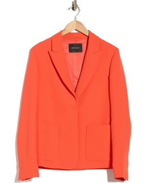 Longchamp Notched Lapel Jacket - Orange