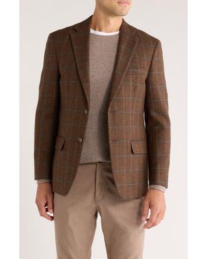 Tommy Hilfiger Plaid Wool Sport Coat - Brown