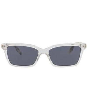 McQ 51Mm Core Rectangular Sunglasses - Blue