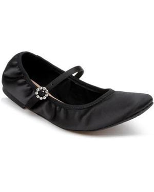 Badgley Mischka Kaya Mary Jane Flat - Black