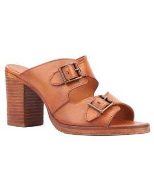 Vintage Foundry Lidia Buckle Sandal - Brown