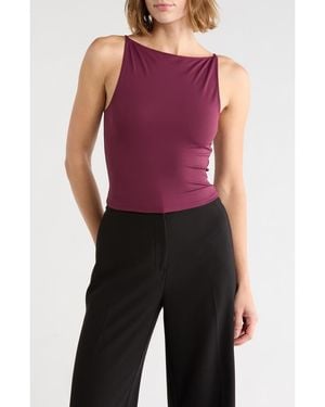 GOOD AMERICAN Weightless Sleeveless Tank - Purple