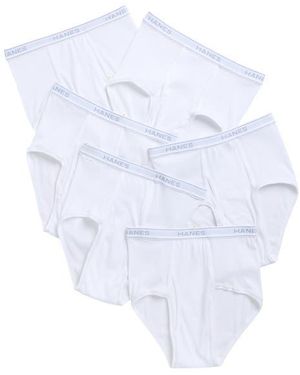 Hanes 6-Pack Briefs - White