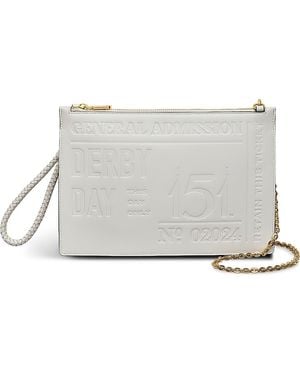 Radley X Kentucky Derby Lily Medium Leather Crossbody Bag - Gray