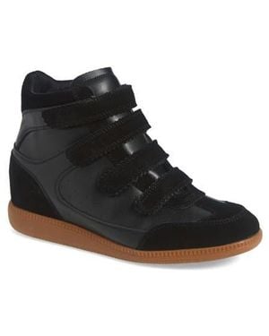 Steve Madden Mustang Wedge Sneaker - Black
