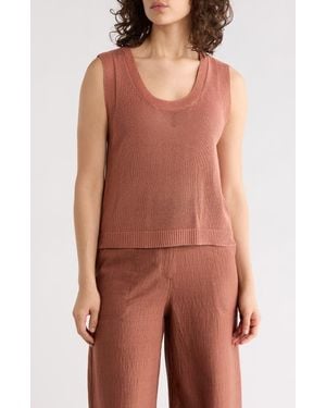 Max Studio Knit Shell Top - Multicolor