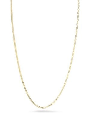 Sphera Milano Mixed Link Chain Necklace - White