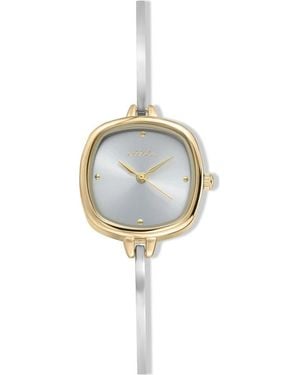 Ettika Square Case Slim Strap Watch - Metallic