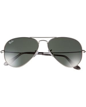 Ray-Ban 55Mm Pilot Aviator Sunglasses - Green