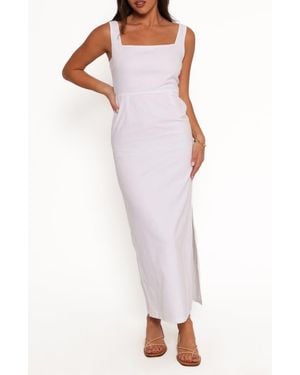 Petal & Pup Emery Sleeveless Cotton & Linen Maxi Dress - Purple