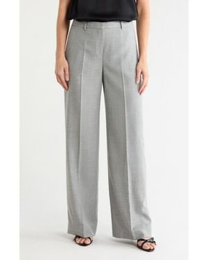 Theory Sleek Wool Pants - Gray